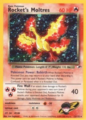 Rocket's Moltres - 12/132 - Holo Rare - Unlimited Edition